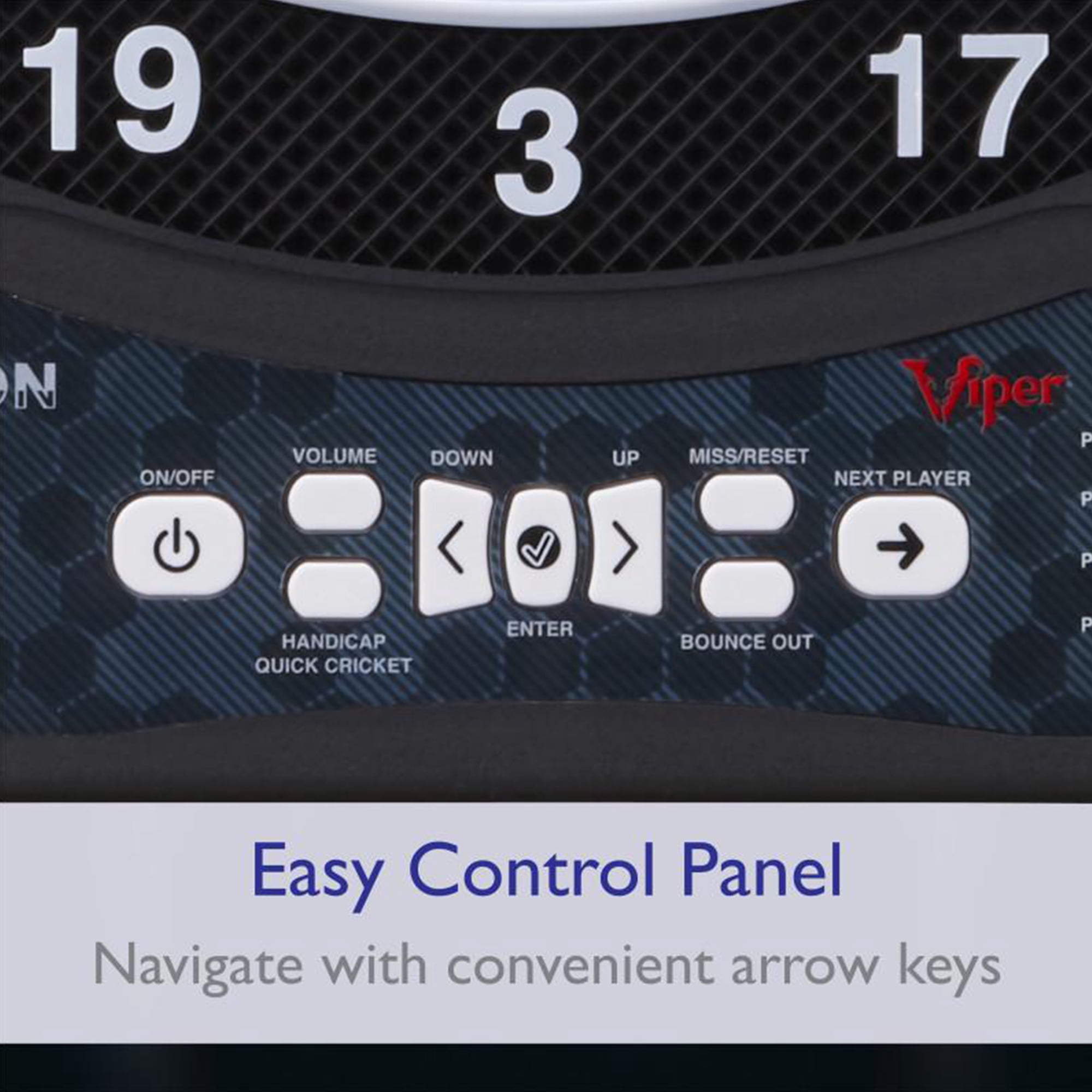 Viper Ion Electronic Dartboard w/ 48 Games, Up to 8 Players, Blue/Green