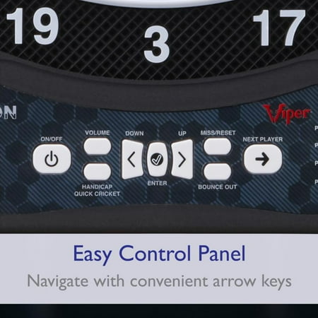 Viper - Ion Illuminated 15.5" Electronic Dartboard - Blue