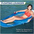 thumbnail image 2 of Kelsyus Premium Floating Lounger with Fast Inflation, Inflatable Recliner Chair, Lake & Pool Float for Adults with Cup Holder, 2 of 8