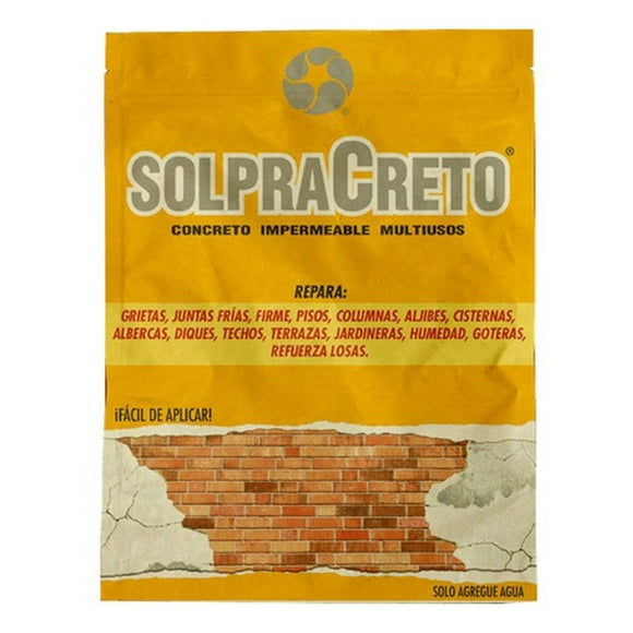 Concreto Impermeable Solprac Multiusos 1 Kg Solpracreto 255