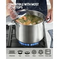 thumbnail image 4 of Cooks Standard Classic 8 Quart Stainless Steel Stock Pot with Lid, Large Cooking Pot for Pasta, Soup, Spaghetti, Stockpot with Even Heating, Oven & Dishwasher Safe, Induction Compatible Cookware, 4 of 8