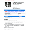 thumbnail image 2 of Rear Brake Pad Set - Compatible with 2006 - 2010 Audi A3 Quattro 2007 2008 2009, 2 of 2