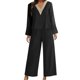 thumbnail image 5 of Conjunto casual de 2 piezas para mujer camisetas acogedoras top y pantalón con cintura elástica traje holgado, 5 of 9