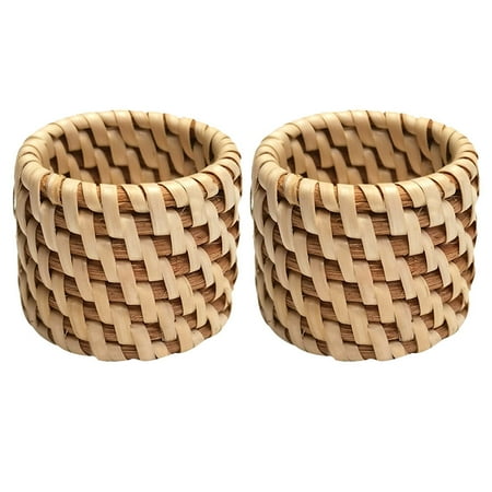 

Napkin Ring Rings Serviette Woven Buckles Table Linen Garment Buckle Farmhouse Nautical Vine Rattan Holder Handmade