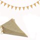 thumbnail image 2 of Banderín con cadena, tela de lino, cuerda de cáñamo, decoración triangular, juego de banderas de 13x17cm para fiesta de cumpleaños y boda, 2 of 5