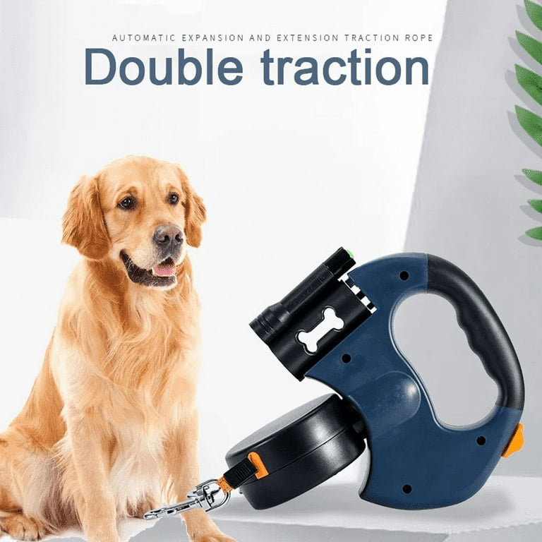 Double dog lead retractable hot sale