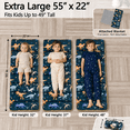 thumbnail image 3 of Primlect Toddler Nap Mat, Thickened Extra Large Sleeping Bag with Removable Pillow, 55" x 22" Sleeping Mat, for Daycare, Preschool, Kindergarten, 3 of 11