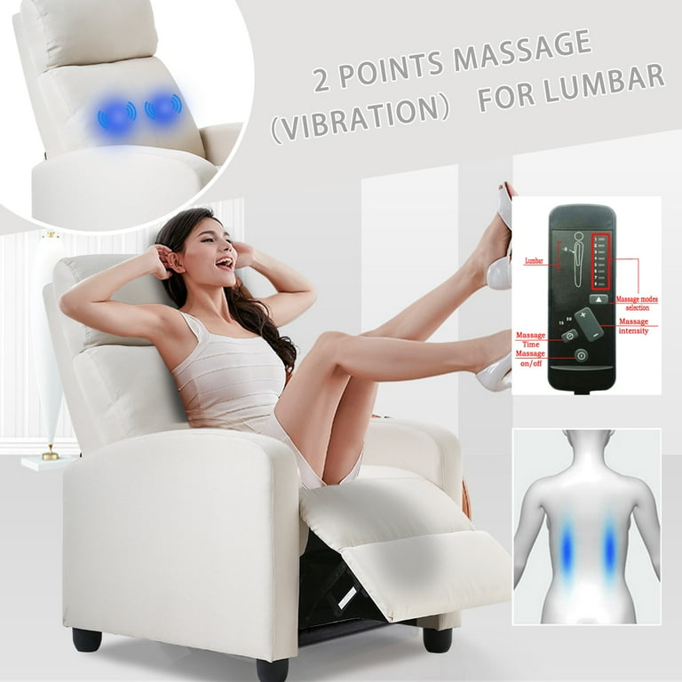 Recliner Chair for Living Room Home Theater Seating Winback Single
