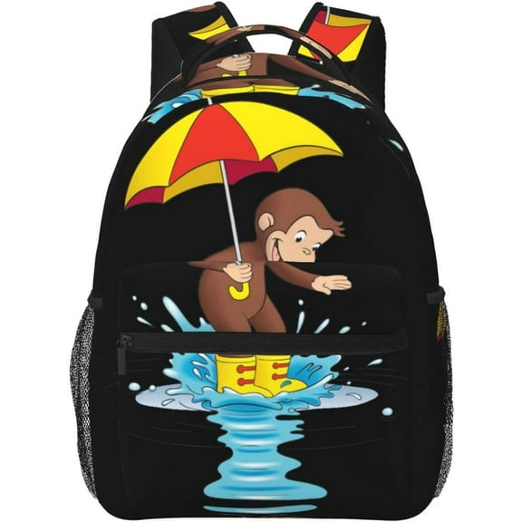 Curious George Backpack Lightweight School Travel Multifunctional Unisex Celebration Anime Character