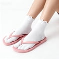 thumbnail image 6 of Tabi Socks, 4 Pairs Cotton Split Toe Socks Elastic Flip Flop Sock for Women Men Unisex(Black, Grey), 6 of 7