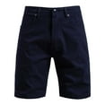 thumbnail image 6 of Havenre Men's Stretch Chino Short Slim Fit Casual Button Elastic Waist Flat Front Cargo Shorts Summer Cotton Straight Leg Work Shorts with Pocket Navy 28, 6 of 6