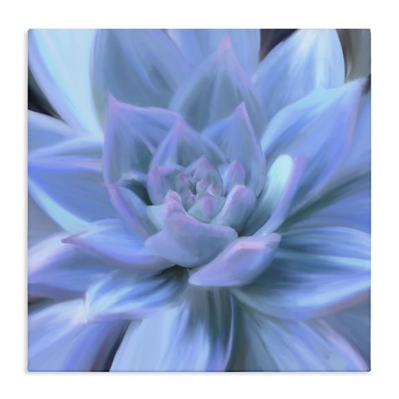 Stupell Industries Modern Blue Plant Petals Canvas Art, 24 x 24, by Amy Hall
