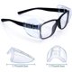 thumbnail image 2 of 8 pares de gafas de seguridad con protección lateral, antideslizantes, transparentes y flexibles, 2 of 5