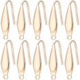 thumbnail image 1 of 1 caja de 80 ganchos para pendientes de acero inoxidable chapados en oro de 18 quilates con bucles, accesorios para pendientes franceses., 1 of 9