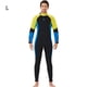 thumbnail image 2 of Traje de neopreno de traje de trabajo completo para hombres y mujeres Agua de una pieza Actividades deportivas en agua fría para snorkeling Surfing Spearfishing Man / Amarillo L Advancent OD017131-15, 2 of 7