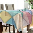 thumbnail image 5 of Yayeee Tablecloths 60" x 120" Rectangle Wrinkle Resistant Party Table Cover, Colorful Geometric, 5 of 8