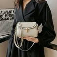 thumbnail image 5 of Bolso bandolera pequeño para mujer, bolso de mano, bolso de hombro con correa de cadena, blanco:;:;, 5 of 5