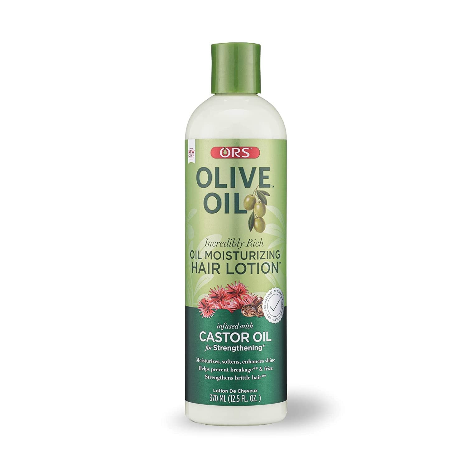 ORS Olive Oil Incredibly Rich Oil Moisturizing Hair Lotion infused with Castor Oil for Strengthening 12.5oz