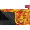 thumbnail image 4 of Fall Yellow Leaves Magnetic Mailbox Cover Autumn Maple Leaf Mailbox Wrap Post Letter Box Cover Home Decorative for Standard Mailboxes, 4 of 5