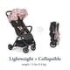thumbnail image 3 of Inglesina Quid Stroller, Maya White (Otomi-Inspired) - Compact, Airplane Travel Stroller for Babies & Toddlers 3 Months to 50 lbs - Lightweight - Easy to Open - BPA Free, 3 of 5
