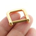 thumbnail image 2 of Craftmemore Anillos De Tornillo Rectangulares De 5/8 Pulgadas, Hebilla, Conector De Correa, Grillete Rectangular, Tornillo, Bolso, Bucle, 4 Piezas (Dorado), 2 of 5