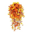 thumbnail image 2 of Artificial Flowers for Outdoors,30Inch Outdoor Hanging Fake Flowers,Ideal Decor for Home Porch,Patio,Balcony and Entrance(Orange and Yellow), 2 of 6