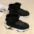 thumbnail image 2 of Povozer Boys & Girls Snow Boots Warm Anti-Slip Outdoor Winter Shoes(Black,12.5), 2 of 6