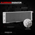 thumbnail image 2 of DNA Motoring for 84-90 Jeep Cherokee Wagoneer Comanche 2.8L 4.0L V6 L6 3-Row Aluminum Radiator, 2 of 8