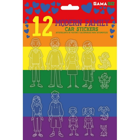 GAMAGO Modern Family Car Stickers | Set of 12