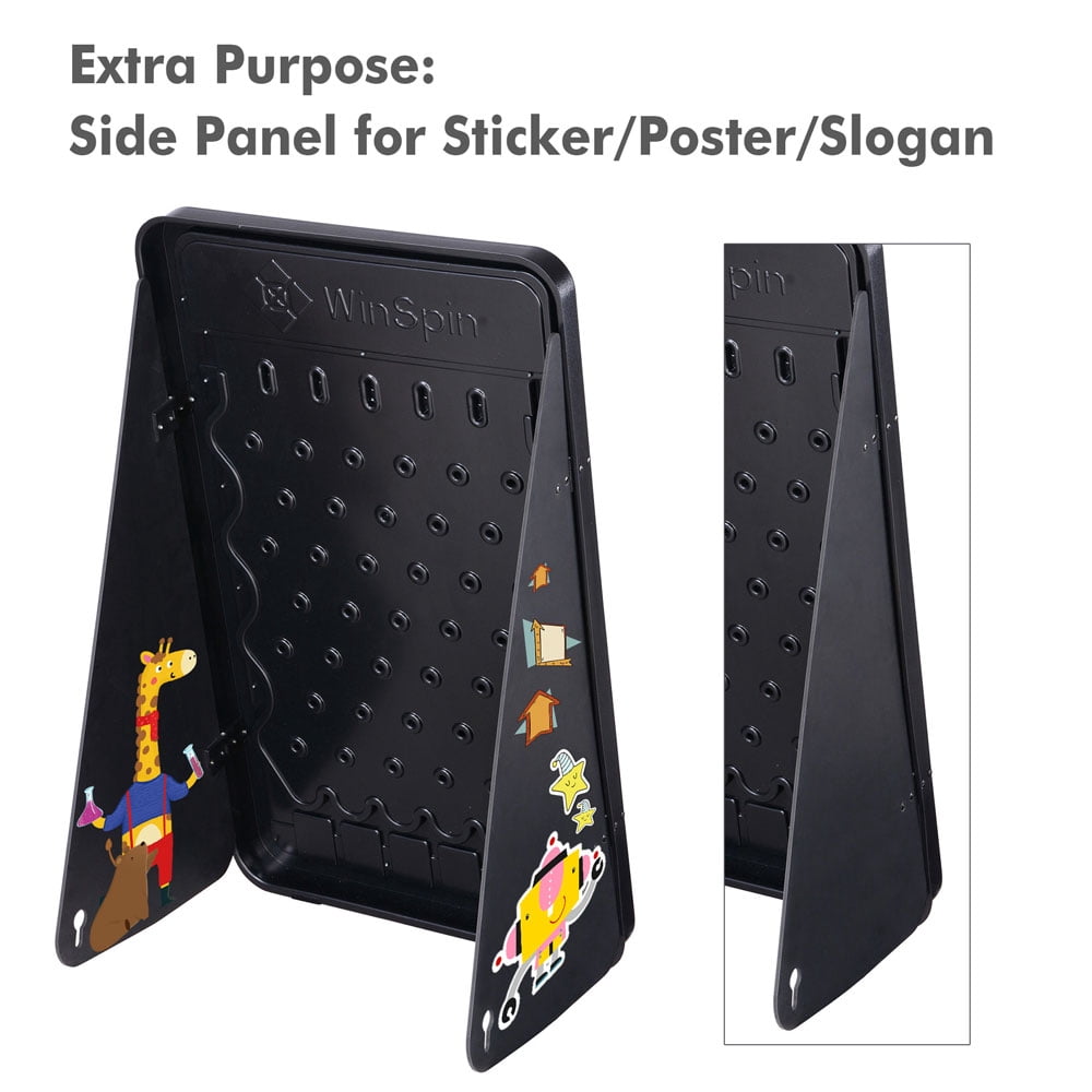 WinSpin 30x19" Medium Prize Drop Board Game Customizable Logo Area Slots 10 Pucks Carnival Tradeshow Party
