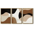 thumbnail image 5 of SHENIFY Large 24x36in3pcs Natural Framed Black Abstract Wall Art Decor Minimalist Geometry Prints Shapes Illustrations Modern Art Decorative Ready to Hang, 5 of 5