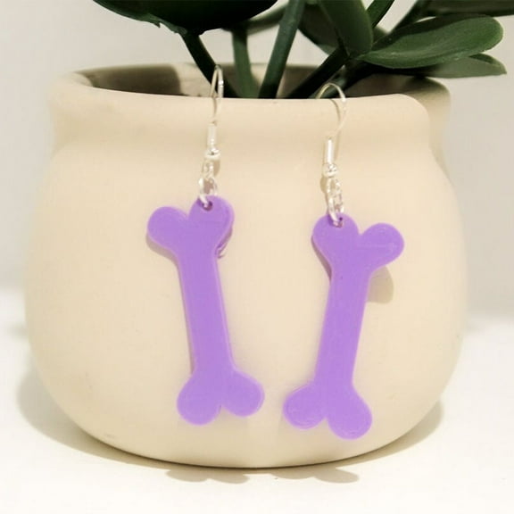 Clever Contraption Bone Dangle Earrings – Cute Skeleton-Inspired Jewelry for Teens and Adults