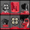 thumbnail image 2 of LED flashlight for Milwaukee M18 18V 40W 6000LM, 2 of 4