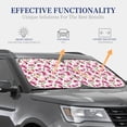 thumbnail image 4 of Balery 2 Piece Lilies Flowers Car Windshield Sun Shade|Foldable Front Windshield Shade for Car Front Window for Most Sedans SUV Truck-, 4 of 7