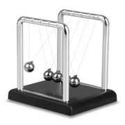 Newtons Cradle Balance Balls, TSV Physics Science Teaching Accessory, Desk Toy Newtons Cradle Metal Balls, Fidget Toys, School Educational, Supplies Home Decoration, Gifts for Kids, Adults