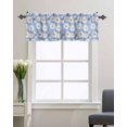 thumbnail image 3 of Farm Daisy Blooming Flower Window Valances for Kitchen,Rod Pocket Valance Privacy Small Curtain,White Floral Artwork Window Treatment Drapes for Bedroom Laundry Room Farmhouse Home Decor 54x18in, 3 of 9