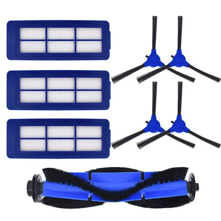 Neutop Replacement Parts for eufy Robovac 11S Max,15C Max,30C Max,G30,G30 Edge,G30 Hybrid,Robot Vacuum Accessories with 1 Roller Brush 3 HEPA Filters 4 Side Brushes.