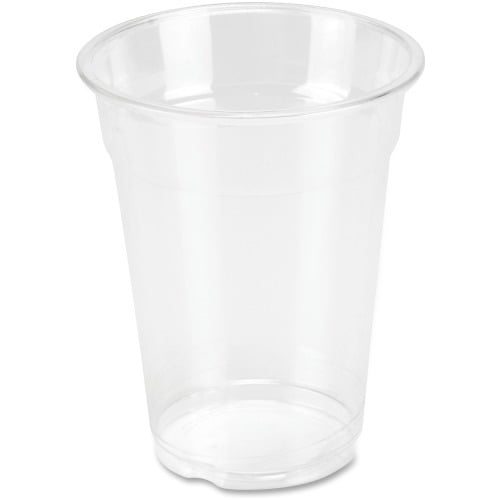 Genuine Joe Clear Plastic Cups 25 - 10 fl oz - 500 / Carton - Clear - Plastic - Cold Drink, Beverage