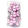 thumbnail image 3 of 24 piezas/caja de 2 cm de mini bolas de Navidad colgantes para fiestas de Navidad, adornos colgantes para centros comerciales, techos, ventanas, árboles de Navidad, 3 of 5