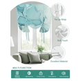 thumbnail image 2 of Turquoise Tie Up Curtains for Windows 45 Inch Length Balloon Curtains Kitchen Adjustable Balloon Window Shade Modern Marble Ink Painting Abstract Art Tie Up Valance Bathroom Curtain Window 34"x45", 2 of 6