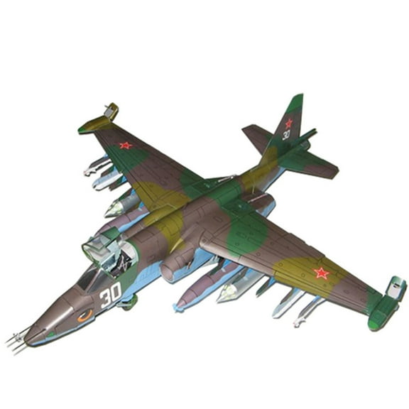 Premium Su-25 Attack Aircraft Paper Model Collectible for Aviation Enthusiasts Fashion and Elegance