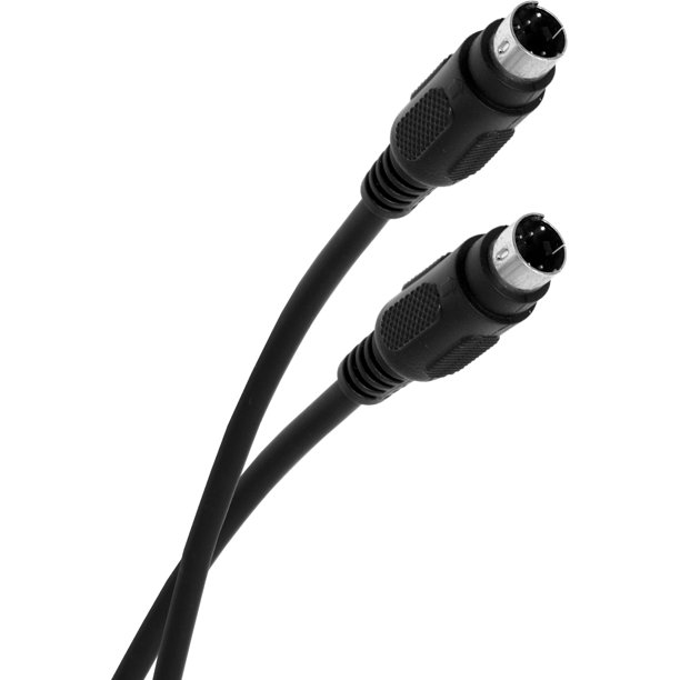 GE SVideo Cable, 12 ft. Double Shielded, Black, 34480