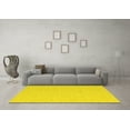 thumbnail image 3 of Ahgly Company Indoor Rectangle Abstract Yellow Contemporary Area Rugs, 4' x 6', 3 of 4