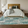 thumbnail image 6 of Addison Rugs Mayfield Washable Transitional Modern Teal Rectangle Rug, 8' x 10', 6 of 6