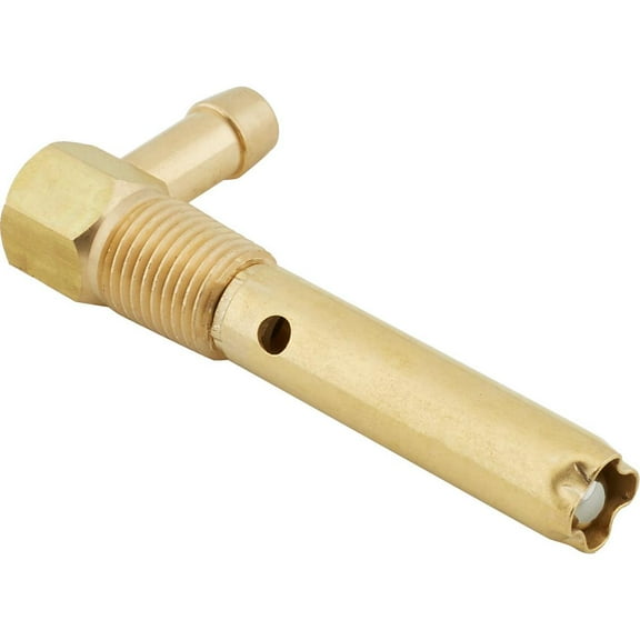 Speedway Motors Fuel Tank Roll-Over Vent Valve, Universal Fit, Stops Fuel Flow in Upside Down Situations, 3.02" Length, .60" Thread Length