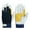 White-XL, variant on Quick Release Safety Gloves Reinforced Leather Breathable Lightweight Comfortable for Mechanics Landscaping Workers