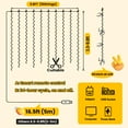 thumbnail image 2 of 300LED Fairy Curtain Lights USB Plug, 9.8x9.8Ft Warm White String Lights with Remote, 8 Modes for Bedroom Wedding Party Indoor Outdoor Decor, 2 of 6