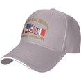 thumbnail image 1 of Operation Iraqi Freedom Combat Veteran with American Flag Baseball Cap Adjustable Sun Hat, 1 of 8