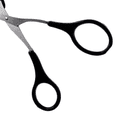 thumbnail image 2 of Tijeras recortadoras de cejas con peine, tijeras para pestañas y cejas masculinas y femeninas, maquinilla de afeitar facial de acero inoxidable de seguridad, tijeras de belleza para maquillaje, 2 of 5