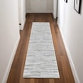 thumbnail image 5 of 8' Gray Abstract Non Skid Runner Rug, 5 of 8